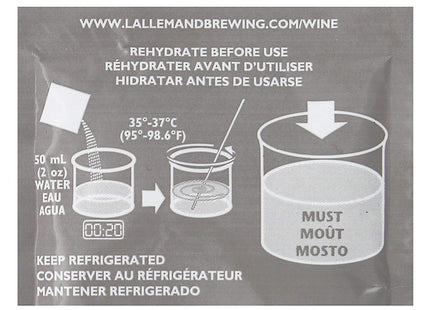 Lalvin EC-1118 Wine Yeast 5g - Pack of 10